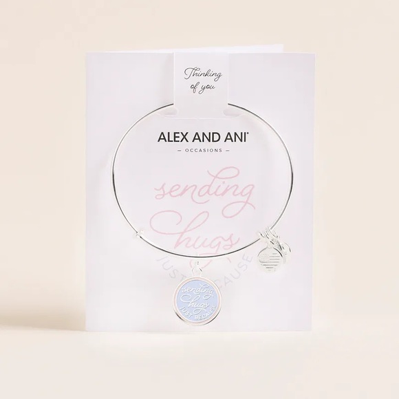Alex and Ani Sending Hugs Just Because Charm Bangle - Picture 6 of 10